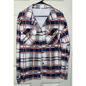 Plaid Button-Up Shirt